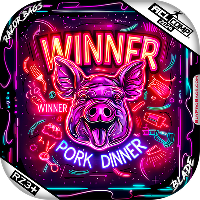 ACL Comp - Razor Blade - Winner Winner Pork Dinner - Buy Professional Cornhole Bags