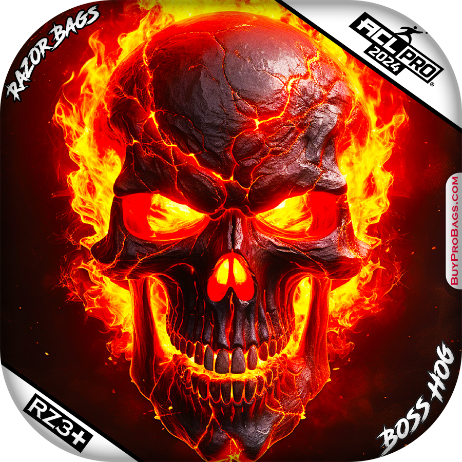 ACL Pro - Razor Boss Hog - Fire Skull - Buy Professional Cornhole Bags